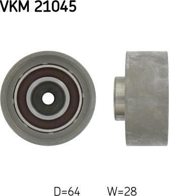 SKF VKM 21045 - Deflection / Guide Pulley, timing belt www.parts5.com