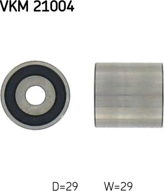 SKF VKM 21004 - Deflection / Guide Pulley, timing belt www.parts5.com