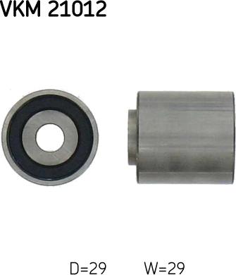 SKF VKM 21012 - Deflection / Guide Pulley, timing belt www.parts5.com