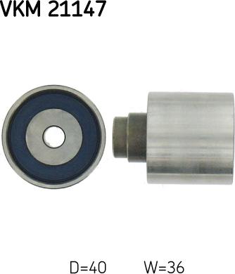 SKF VKM 21147 - Deflection / Guide Pulley, timing belt www.parts5.com