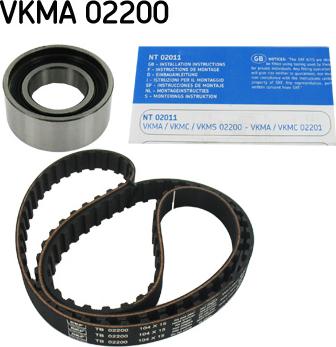 SKF VKMA 02200 - Sada rozvodového řemene www.parts5.com