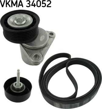 SKF VKMA 34052 - V-Ribbed Belt Set www.parts5.com