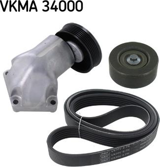 SKF VKMA 34000 - V-Ribbed Belt Set www.parts5.com