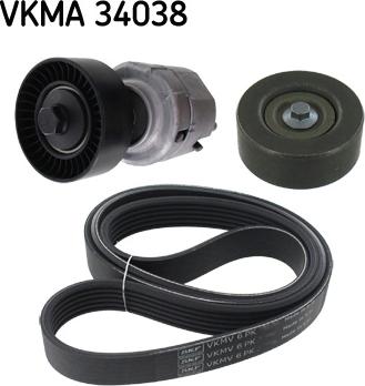 SKF VKMA 34038 - V-Ribbed Belt Set www.parts5.com