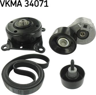 SKF VKMA 34071 - V-Ribbed Belt Set www.parts5.com