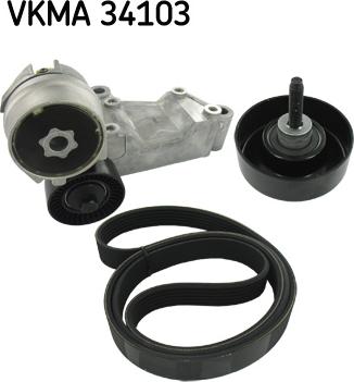 SKF VKMA 34103 - V-Ribbed Belt Set www.parts5.com