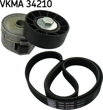 SKF VKMA 34210 - V-Ribbed Belt Set www.parts5.com