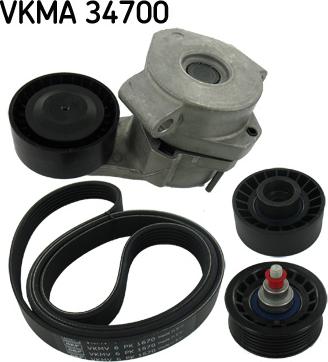 SKF VKMA 34700 - V-Ribbed Belt Set www.parts5.com