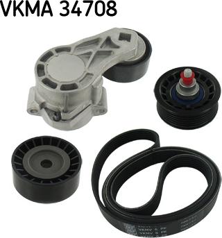 SKF VKMA 34708 - V-Ribbed Belt Set www.parts5.com