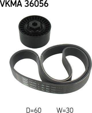 SKF VKMA 36056 - V-Ribbed Belt Set www.parts5.com