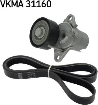 SKF VKMA 31160 - V-Ribbed Belt Set www.parts5.com