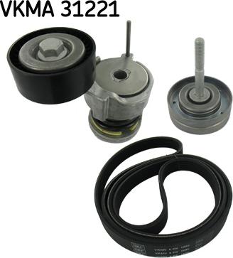 SKF VKMA 31221 - V-Ribbed Belt Set www.parts5.com