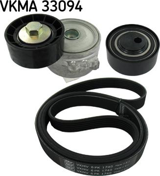 SKF VKMA 33094 - V-Ribbed Belt Set www.parts5.com