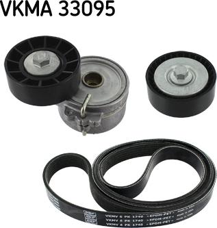 SKF VKMA 33095 - V-Ribbed Belt Set www.parts5.com