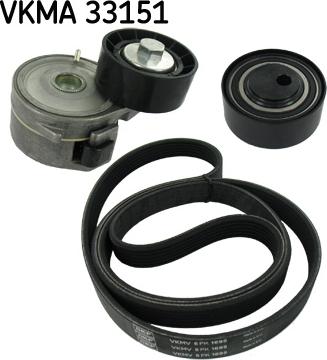 SKF VKMA 33151 - V-Ribbed Belt Set www.parts5.com