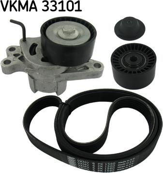 SKF VKMA 33101 - V-Ribbed Belt Set www.parts5.com