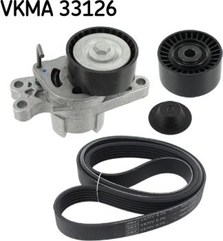 SKF VKMA 33126 - V-Ribbed Belt Set www.parts5.com