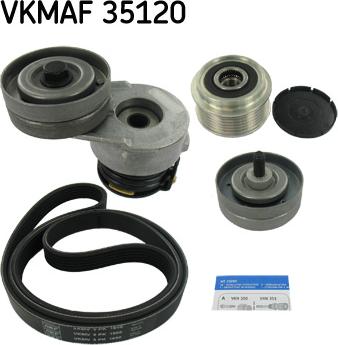 SKF VKMAF 35120 - Поликлиновый ременный комплект www.parts5.com