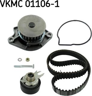 SKF VKMC 01106-1 - Bomba de agua + kit correa distribución www.parts5.com