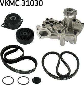 SKF VKMC 31030 - Водна помпа + комплект пистови ремъци клиновидно оребряване www.parts5.com