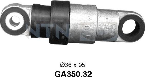 SNR GA350.32 - Deflection / Guide Pulley, v-ribbed belt www.parts5.com