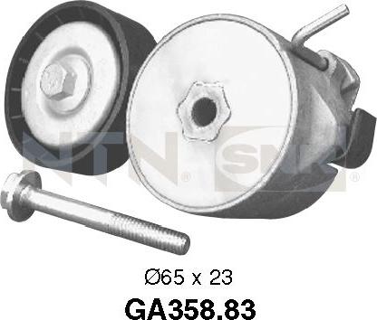SNR GA358.83 - Polea inversión / guía, correa poli V www.parts5.com