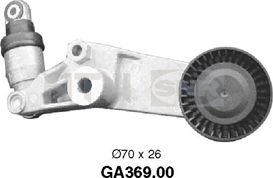 SNR GA369.00 - Deflection / Guide Pulley, v-ribbed belt www.parts5.com