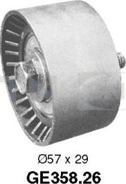 SNR GE358.26 - Deflection / Guide Pulley, timing belt www.parts5.com