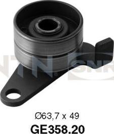 SNR GE358.20 - Deflection / Guide Pulley, timing belt www.parts5.com