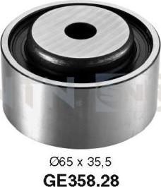 SNR GE358.28 - Deflection / Guide Pulley, timing belt www.parts5.com