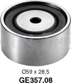 SNR GE357.08 - Deflection / Guide Pulley, timing belt www.parts5.com