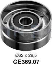 SNR GE369.07 - Deflection / Guide Pulley, timing belt www.parts5.com
