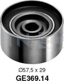 SNR GE369.14 - Deflection / Guide Pulley, timing belt www.parts5.com