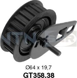 SNR GT358.38 - Tensioner Pulley, timing belt www.parts5.com