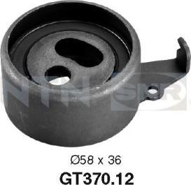 SNR GT370.12 - Tensioner Pulley, timing belt www.parts5.com