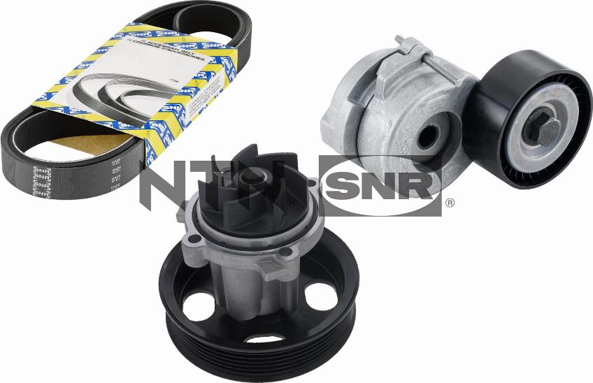SNR KAP853.110 - Water Pump + V-Ribbed Belt Set www.parts5.com