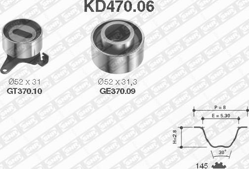SNR KD470.06 - Timing Belt Set www.parts5.com