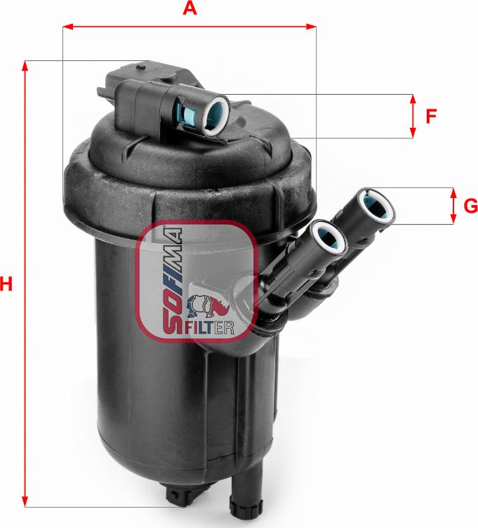 Sofima S 5114 GC - Fuel filter www.parts5.com