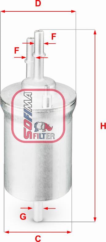 Sofima S 1840 B - Fuel filter www.parts5.com