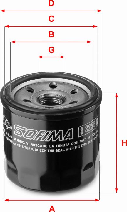 Sofima S 3255 R - Oil Filter www.parts5.com