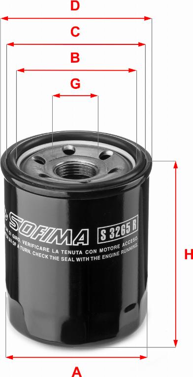 Sofima S 3265 R - Oil Filter www.parts5.com