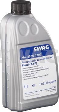Swag 20 93 2600 - Масло автоматичної коробки передач www.parts5.com