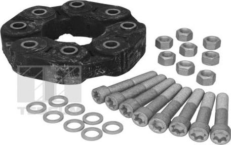 Tedgum TED21533 - Flexible disc, propshaft joint www.parts5.com