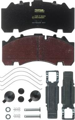 Textar 2930701 - Brake Pad Set, disc brake www.parts5.com