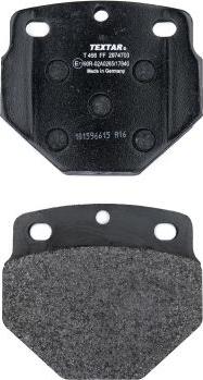 Textar 2974703 - Brake Pad Set, disc brake www.parts5.com
