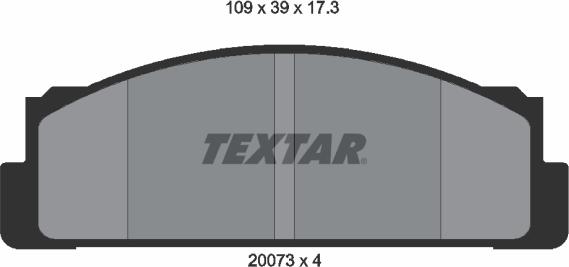 Textar 2007304 - Brake Pad Set, disc brake www.parts5.com