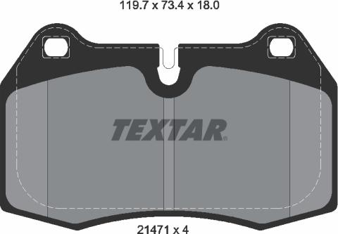 Textar 2147102 - Brake Pad Set, disc brake www.parts5.com