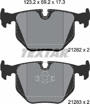 Textar 2128201 - Brake Pad Set, disc brake www.parts5.com