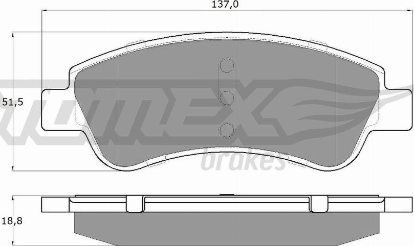 TOMEX brakes TX 14-64 - Brake Pad Set, disc brake www.parts5.com