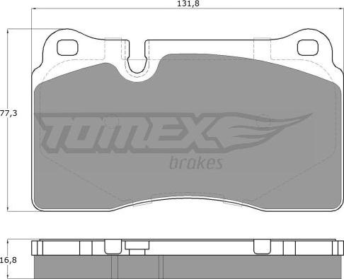 TOMEX brakes TX 14-73 - Brake Pad Set, disc brake www.parts5.com